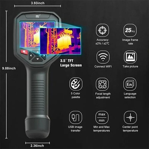 HTi HT-H8 Portable Thermal Imager Infrared Imaging Camera 384*288 WIFI USB PC Co - Picture 3 of 7