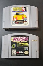 World Driver: Championship + San Francisco Rush Extreme Racing N64 carts