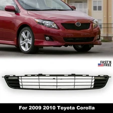 Front Bumper Lower Grille For 2009 2010 Toyota Corolla Sedan 4-Door Black Grill