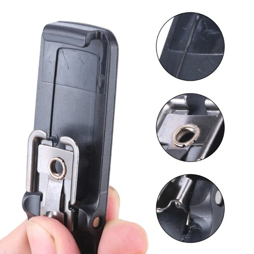 Plastic Belt Clip Portable Walkies Talkie Belt Clip Black Belts Clip for UV-K5 - Zdjęcie 3 z 8