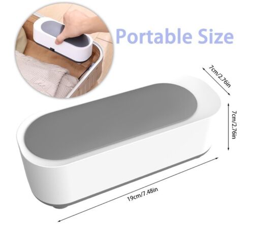 Ultrasonic Jewelry Glass Cleaner Machine Portable for Ring,Glasses,Earring,Brush - Picture 2 of 7