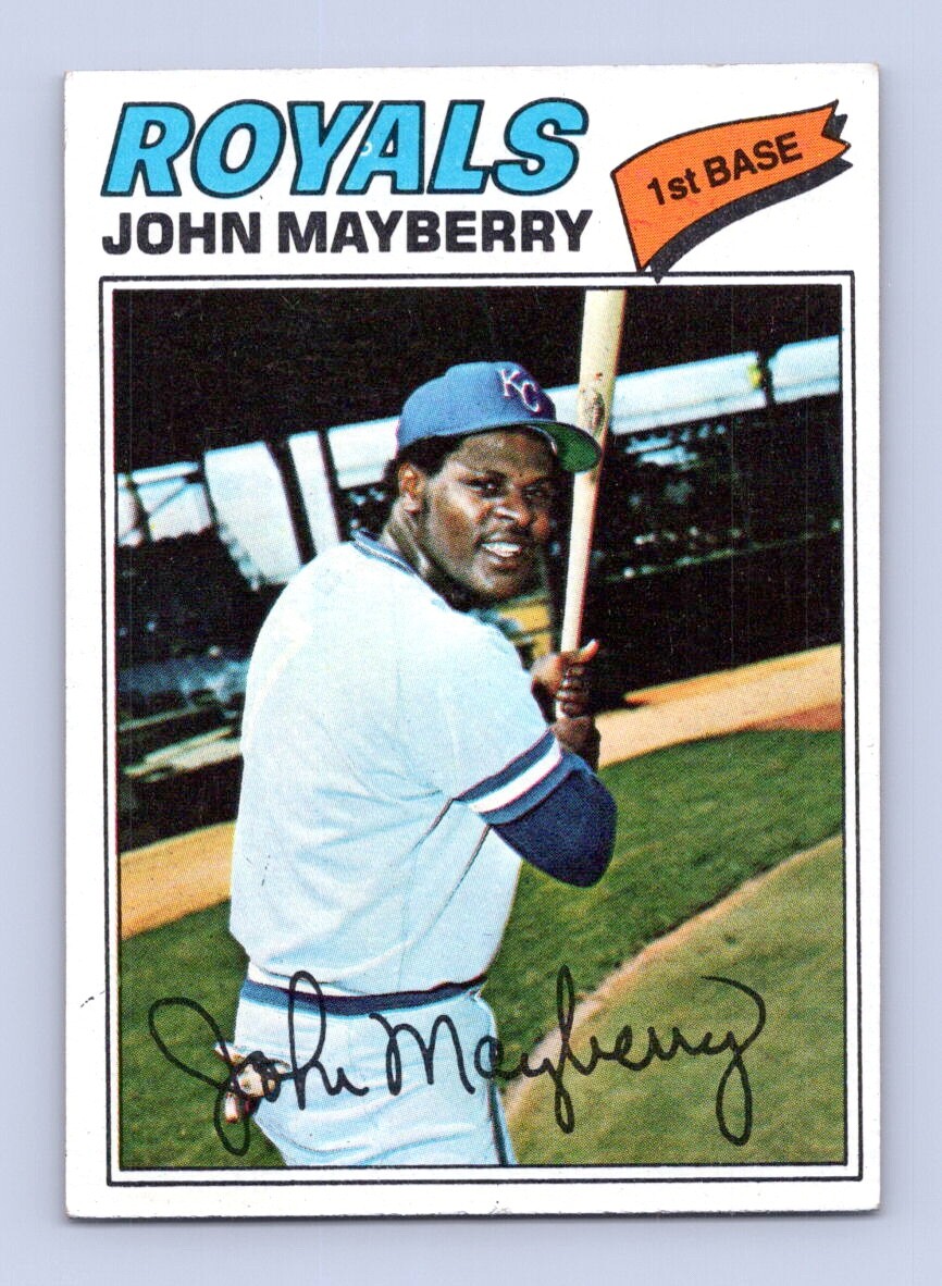 1977 Topps #244 John Mayberry Kansas City Royals Ex+
