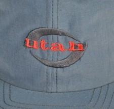 Utah Headquarters Blue Nylon Snapback Cap Hat Vintage NOS Taiwan