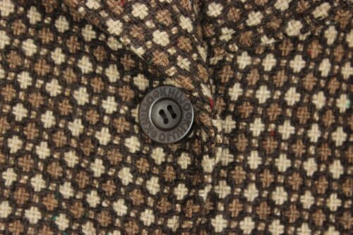 KHUJO Women's Coat Size M Brown Polyester Wool Acrylic Button Collared s7741 - Picture 7 of 9