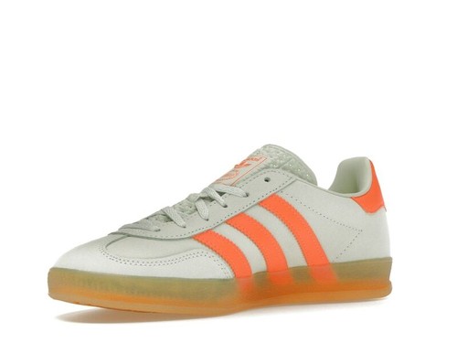 Level SS/New -  adidas Gazelle Indoor Linen Green Solar Orange W - If6982 - Picture 4 of 6