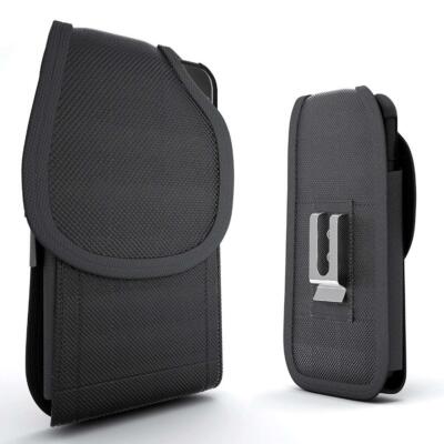 Rugged Nylon Vertical Case Pouch Holster for Samsung Galaxy J7 V / J7 2017 Prime