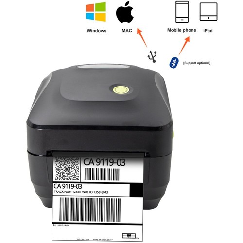 Thermo Etikettendrucker 6x4 100mm passend für Zebra Brother Versandetikett 4x6 Fenster Mac - Bild 1 von 14