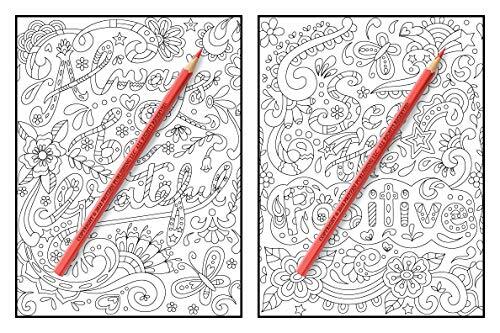 Inspirational Quotes An Adult Coloring Book with Motivational Sayings and Pos... - Picture 5 of 12