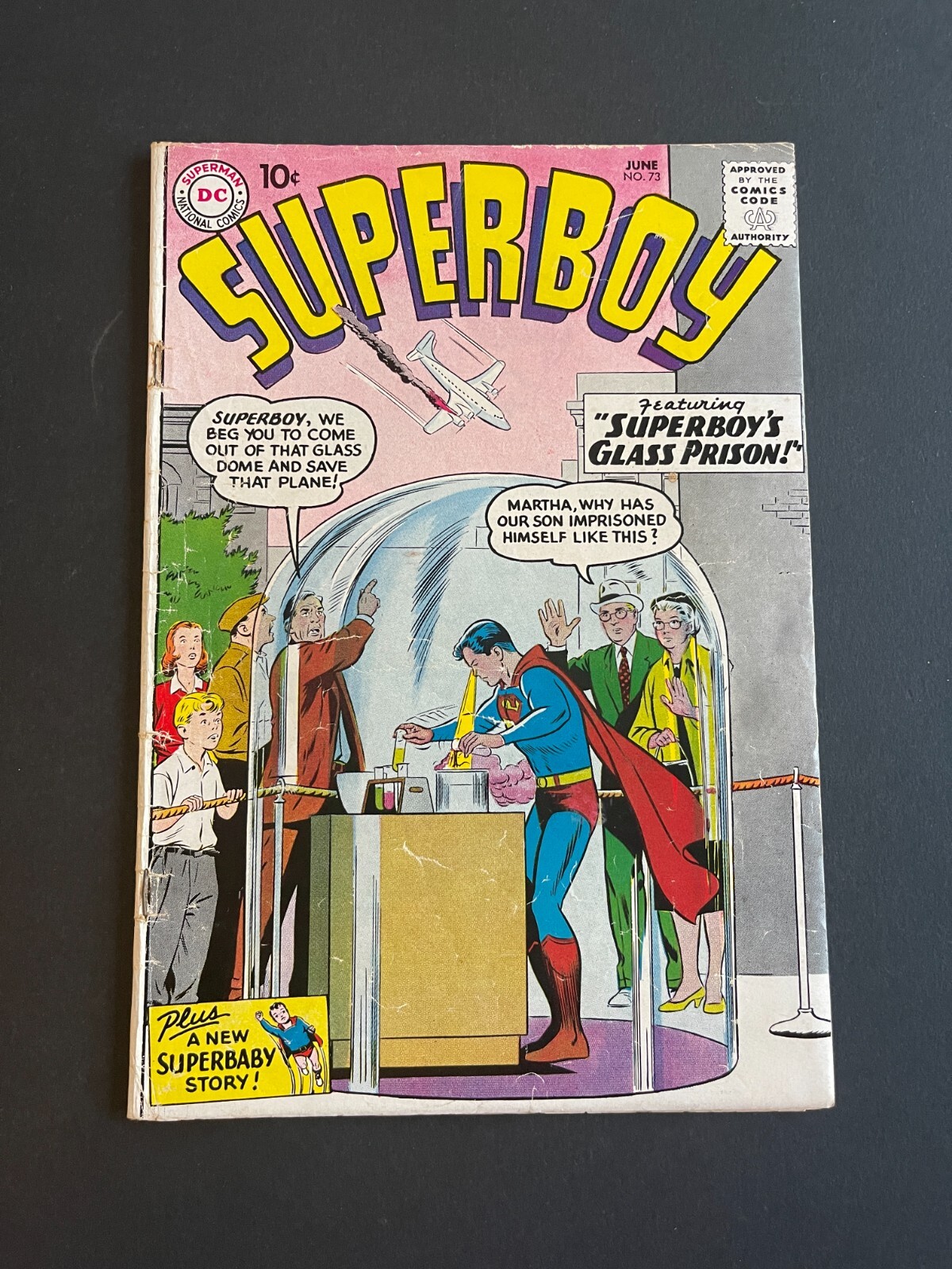Superboy 73 Superboy's Glass House (DC, 1959) VG+ eBay