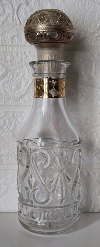 Vintage Likör Glas Karaffe + 5 Likörgläser Gold Dekor 60er Sammlung Auflösung - Bild 4 von 8