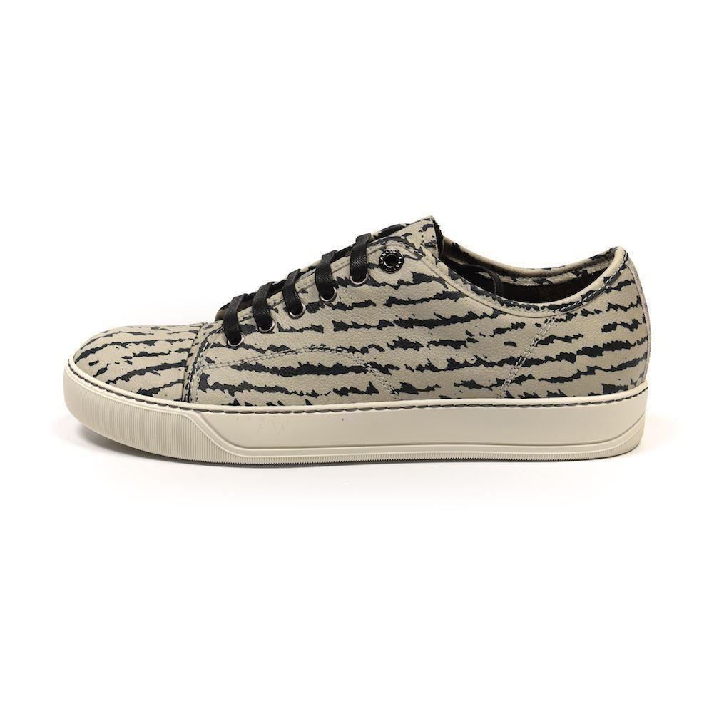 LANVIN Niedrig Top Sneakers Grau Zebra Print Leder Größe UK 6 PA 149 LANVIN Niedrig Top Sneakers Grau Grau Grau Zebra Print Leder Größe UK 6 PA 149 60d3cc