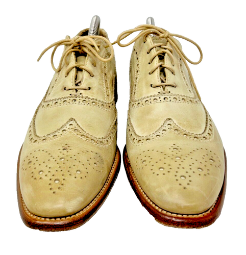 Paul Smith Brogues Oxford Men’s Beige Dress Leather Shoes Size 7 US 40 EU 6 UK - Picture 5 of 11