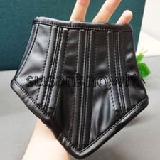 PU Leather Restraint Neck Collar Posture Slaver Corset Binding Game Choker