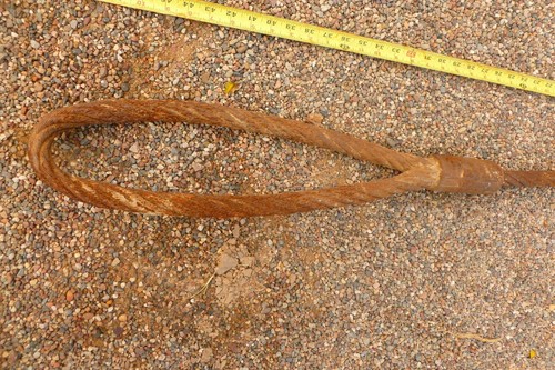 1” Diameter x 8’ Long  Industrial Wire Rope Steel Cable Sling Choker - Picture 2 of 5