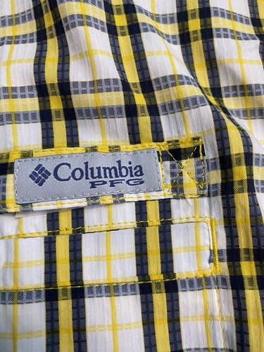 Columbia Michigan Wolverines Super Tamiami Long Sleeve Shirt Size XL PFG Fishing - Picture 3 of 13