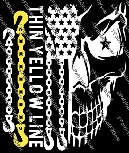 Tow Truck Operator,Thin Yellow Line,Death Skull,Flag,Wrecker,Custom Vinyl decal - Picture 19 of 24