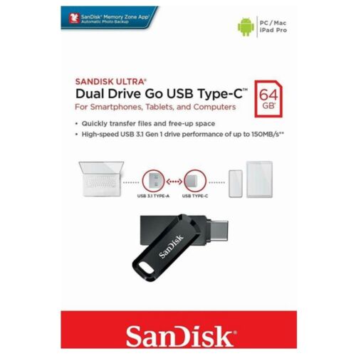 SanDisk Dual Type C USB Flash Drive 128GB 256GB 512GB 1TB Luxe USB Type-C Memory - Picture 13 of 27