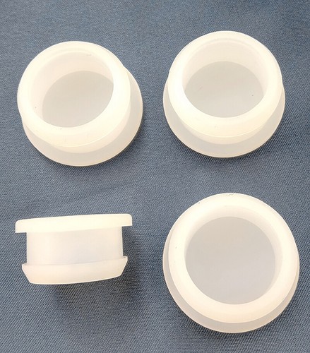 White Silicone Hole Plug Blanking End Cap Tube Pipe Snap-on Insert Bung 5.5-20mm - Picture 8 of 8