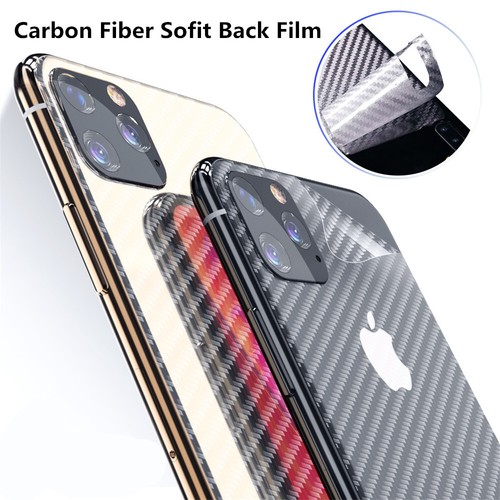 Kohlefaser Matt Rückseite Folie für iPhone 17 16 15 14 13 Kratzfest Aufkleber - Bild 19 von 24