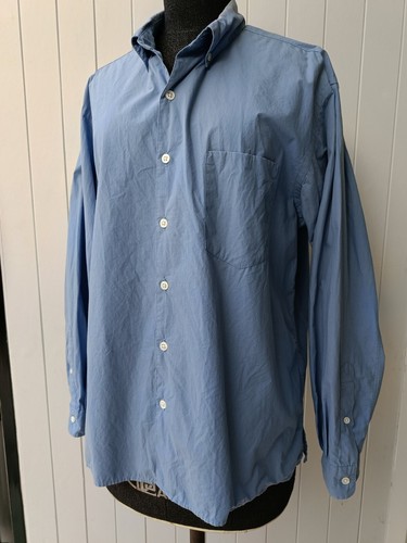 Steven Alan Japan Bold Fit solid blue S shirt - Bild 3 von 14
