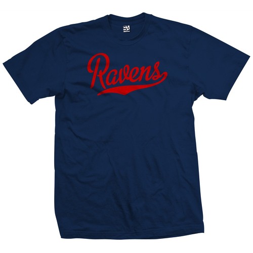 Ravens Script T-Shirt | Sports Team Football Baseball Jersey Fan Gift Tee Shirt - Picture 34 of 36