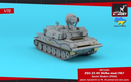 ZSU-23-4V "Shilka" mod.1967, soviético AA SPG Armory Models AR72442 kit escala 1:72 - Imagen 5 de 6