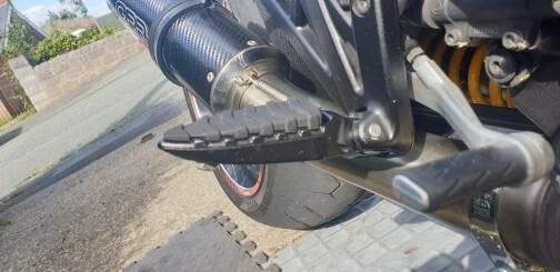 Para DUCATI X Diavel 2016-2018 Diavel 1260 Control de pie Reposapiés Tope de goma Foto 4 de 4