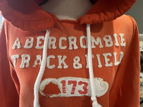 Abercrombie & Fitch Muscle Orange Hoodie Size Small ✨PRICE DROP✨ - Picture 3 of 15
