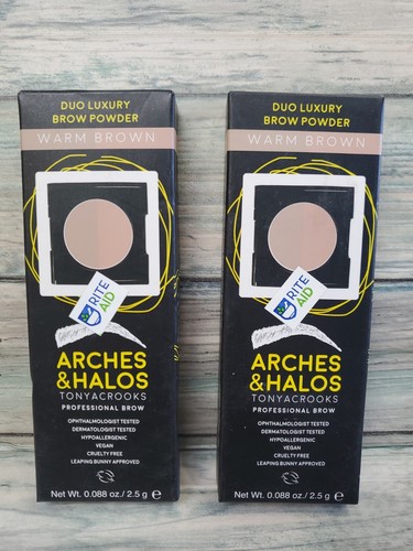 2 PACK - Arches and Halos Tonya Crooks Pro Brow Building Powder "WARM BROWN" - Picture 1 of 2