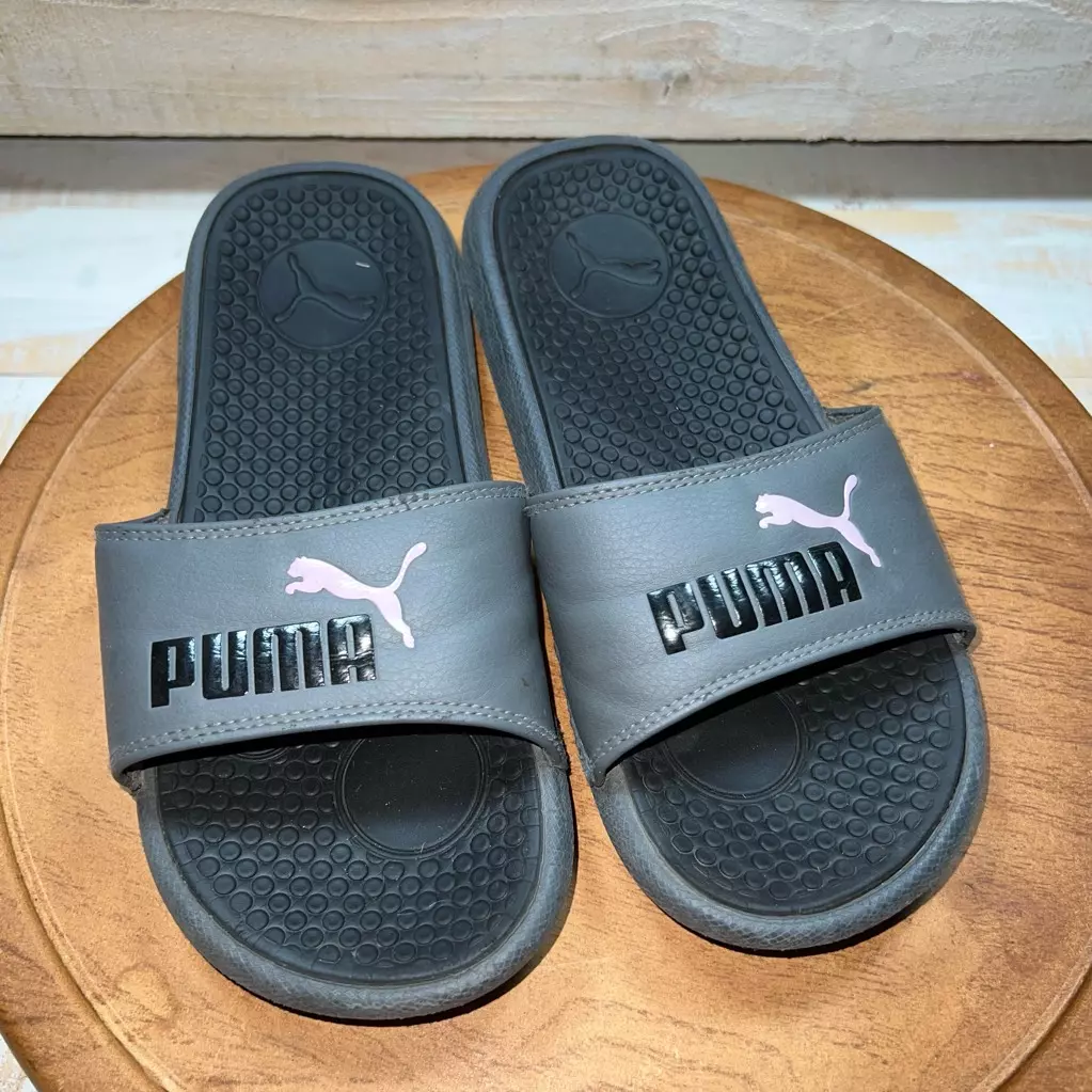 Gray puma slides clearance