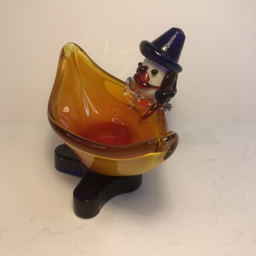 Murano Style Glass Clown Candy Dish/Ashtray, Italy - Picture 3 of 18