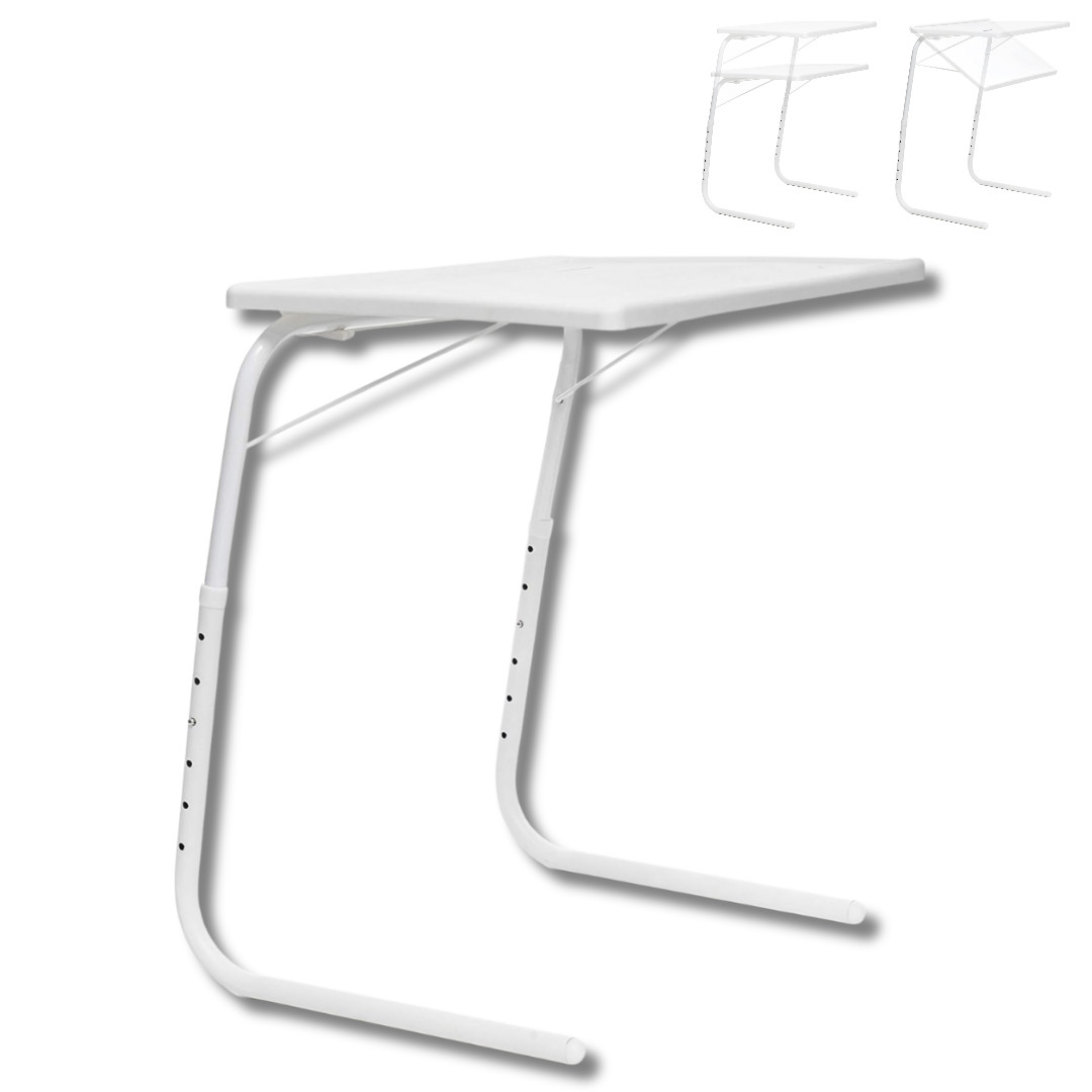 Mesa Plegable Multiposición Regulable En Altura Auxiliar De Aluminio