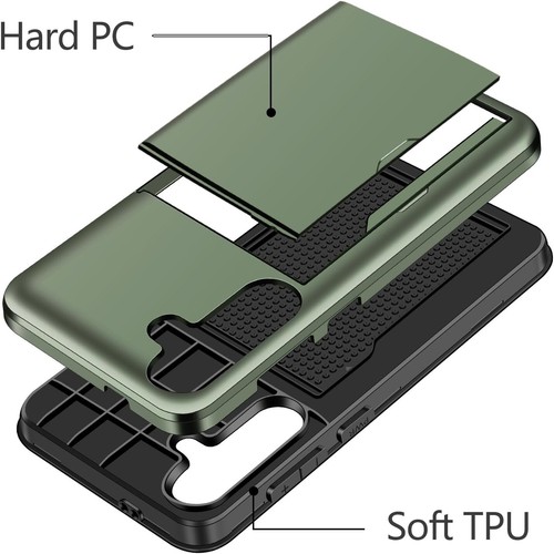 Coolden for Samsung S25 Case with Card Holder Armor Shockproof Case Heavy... - 第 2/9 張圖片