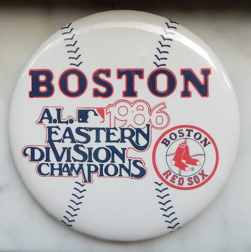 1986 Boston Red Sox American League Eastern Division Champions Pinback Button - Picture 1 of 2