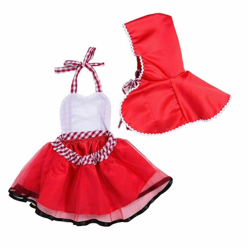 UK Baby Girls Little Red Riding Hood Costume Classic Fairy Tale World Book Day - Picture 6 of 13
