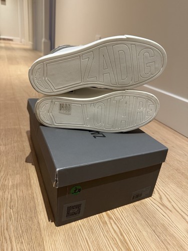Zadig & Voltaire High Flash women High-Top Sneakers size 37 / US 6 New with box - Picture 6 of 10