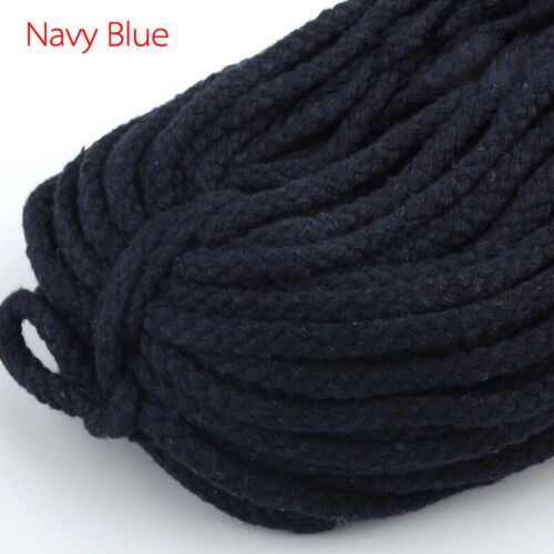 100Yards Cotton Braided Twisted Rope Macrame Cord DIY Weaving String Thread 5mm - Picture 30 of 30