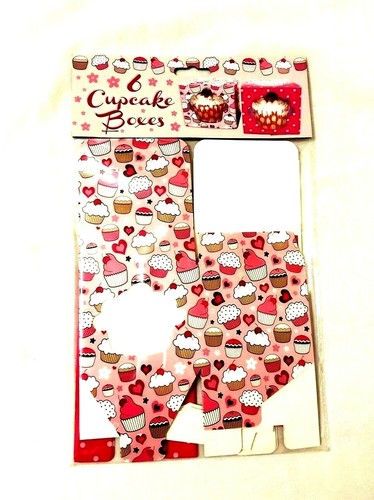 RSW Cupcake Kuchen Party Geburtstag Dekoration 6er Pack Kuchen Boxen - Bild 2 von 2