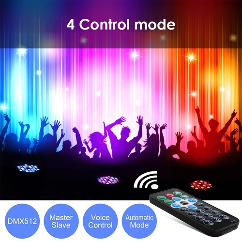 36W 36LED RGBW PAR Stage Lighting DMX Disco Party KTV Club DJ Light w/Remoter AU - Picture 3 of 17