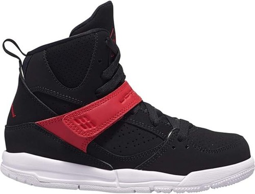 Jordan Flight 45 Youth 13.5C Shoes High Black Red Sneakers CI5760-006 New / box - Picture 5 of 5
