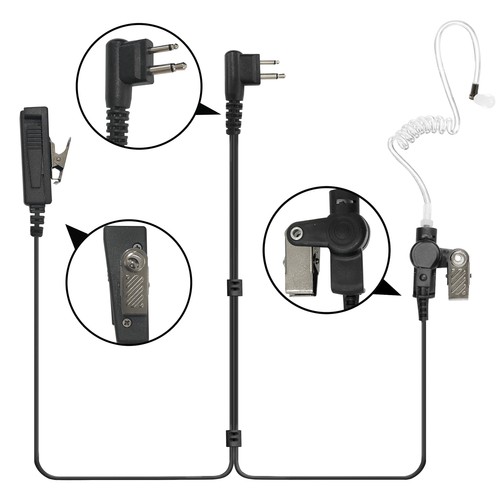 Covert Earpiece Earphone Mic for Radio RDX RDU2020 RDU4100 RDU2080D New - Picture 3 of 4