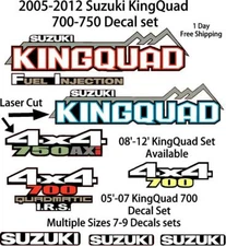 Suzuki KingQuad 700 750 450 Decal emblem graphic OEM sticker kit upgrade axi ax