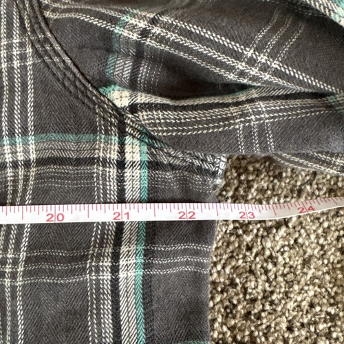 Converse One Star Mens Button Up Shirt Plaid 2 Pockets Size L - Picture 5 of 10