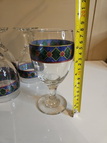 Pfaltzgraff Amalfi Classic Weinglas Kelch Teeglas grün blau rot 6er Set - Bild 5 von 6