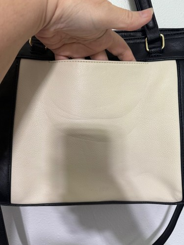 Cartera Steve Madden asas largas y cortas crema negro dorado metal - Imagen 9 de 9