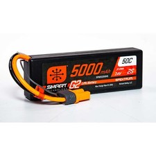 Spektrum SPMX52S50H5 5000mAh 2S 7.4V Smart G2 LiPo 50C Battery Hard Case: IC5