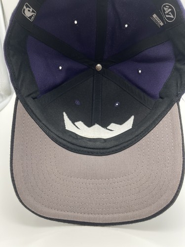 '47 Marke Sacramento Kings Mütze Kappe Strapback 15% Wollmischung schwarz lila - Bild 7 von 12