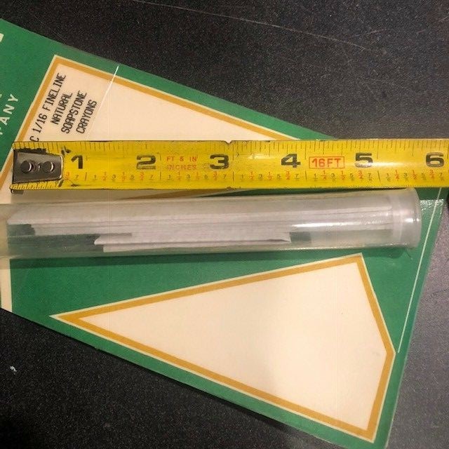 5pack 1/16" fineline 5 sticks per tube Archer natural soapstone marking