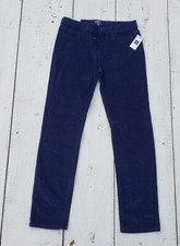 Gap Kids Girls Sz 10 Regular Corduroy Pants Skinny Fit Mid Waist Navy NEW
