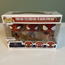 Funko Pop! Marvel: Spider-Man: No Way Home 3 Pack Amazon Exclusive Spider Man